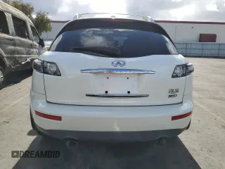 2006 Infiniti FX35 with VIN JNRAS08W86X205122, listed as a Copart auction lot 78112114 with 240,862 mi miles and Clean Title. Bid and sale history available at carsss.com. Image 6.