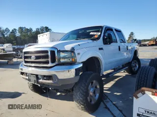 2003 Ford Super Duty F-250 XL with VIN 1FTNW21S83EB99080, listed as a Copart auction lot 87487804 with 424,483 mi miles and Salvage Title. Bid and sale history available at carsss.com. Image 1.