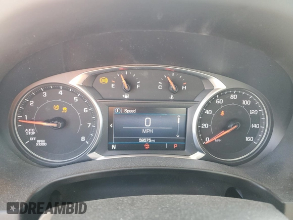 2019 GMC Terrain SLE with VIN 3GKALMEV3KL155790, listed as a Copart auction lot 48562305 with 59,575 mi miles and Salvage title. Bid and sale history available at DreamBid. Image 9.