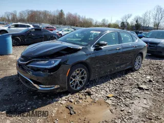 2015 Chrysler 200 C with VIN 1C3CCCEG8FN522564, listed as a Copart auction lot 51076565 with 69,510 mi miles and Salvage Title. Bid and sale history available at carsss.com. Image 1.
