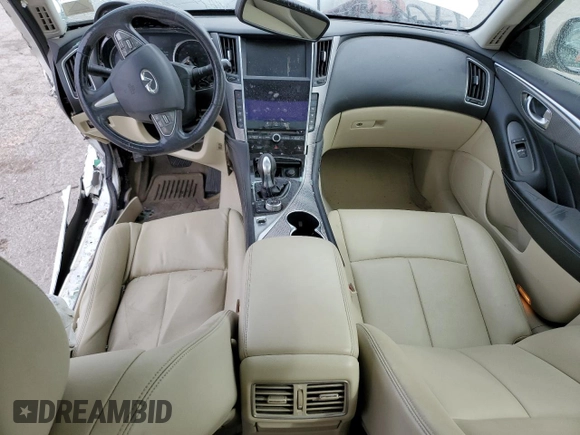 2015 Infiniti Q50 Premium z VIN JN1BV7AR5FM393921, wystawiony jako Copart lot #49456545 z przebiegiem 158 859 mil mil oraz Szkody całkowita. Historia ofert i sprzedaży dostępna na DreamBid. Obrazek 8.