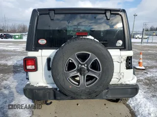 2018 Jeep Wrangler Sport with VIN 1C4GJXAG7JW188322, listed as a Copart auction lot 87352914 with 101,964 mi miles and Salvage Title. Bid and sale history available at carsss.com. Image 6.