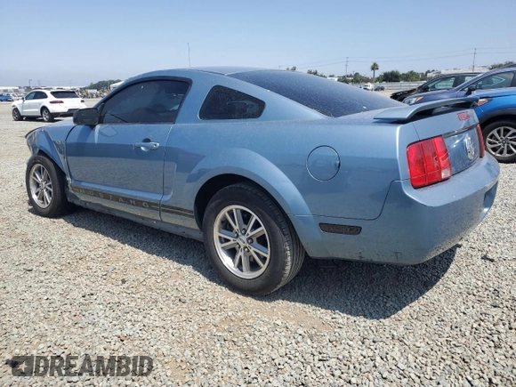 2005 Ford Mustang Deluxe with VIN 1ZVFT80N155244601, listed as a Copart auction lot 59180005 with 151,683 mi miles and Salvage title. Bid and sale history available at DreamBid. Image 2.