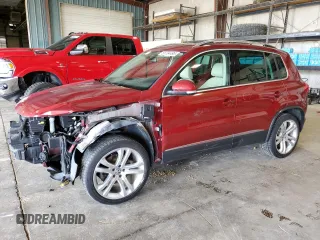 2013 Volkswagen Tiguan SE with VIN WVGAV7AXXDW041017, listed as a Copart auction lot 58734495 with 76,974 mi miles and Salvage title. Bid and sale history available at DreamBid. Image 1.