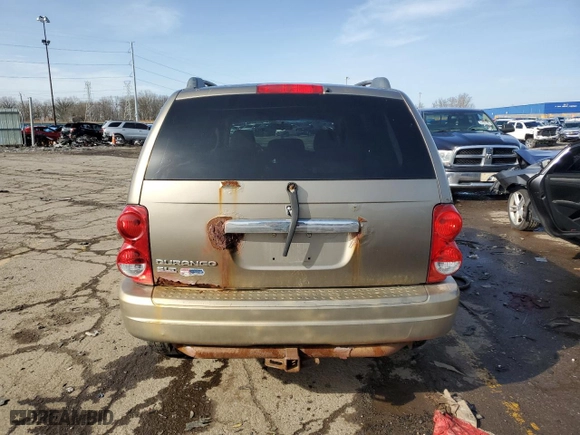 2006 Dodge Durango SLT with VIN 1D4HD48N06F187408, listed as a Copart auction lot 51671385 with 243,019 mi miles and Salvage Title. Bid and sale history available at carsss.com. Image 6.