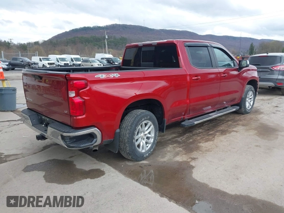 2021 Chevrolet Silverado 1500 LT with VIN 3GCUYDED8MG222154, listed as a IAAI auction lot 41923543 with 39,500 mi miles. Bid and sale history available at carsss.com. Image 4.