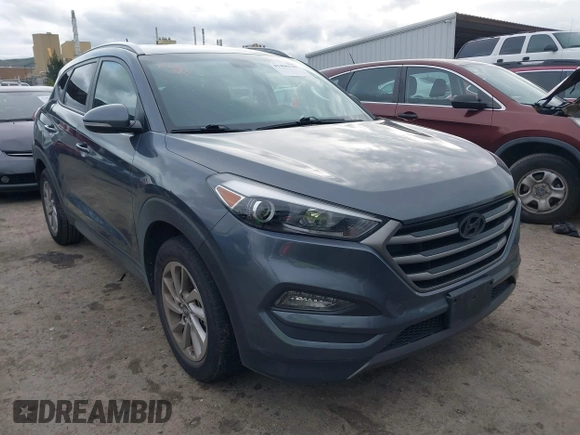 2016 Hyundai Tucson Sport with VIN KM8J33A20GU026691, listed as a IAAI auction lot 41496129 with 111,958 mi miles. Bid and sale history available at carsss.com. Image 1.