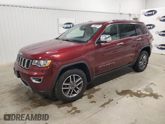 2020 Jeep Grand Cherokee Limited with VIN 1C4RJEBG7LC280790, listed as a Copart auction lot 42374915 with 105,313 mi miles and Clean Title. Bid and sale history available at carsss.com. Image 1.
