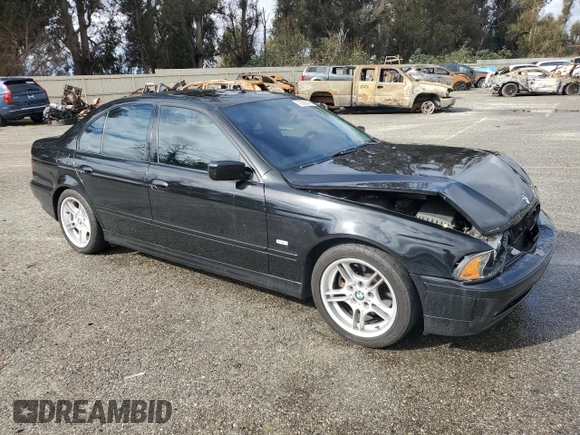 2002 BMW 5 Series 540iA with VIN WBADN63422GN86602, listed as a Copart auction lot 43392445 with 159,974 mi miles and Salvage Title. Bid and sale history available at carsss.com. Image 4.