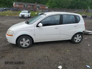 2007 Chevrolet Aveo LS with VIN KL1TD66637B747565, listed as a Copart auction lot 55832745 with 133,082 mi miles and Salvage title. Bid and sale history available at DreamBid. Image 1.