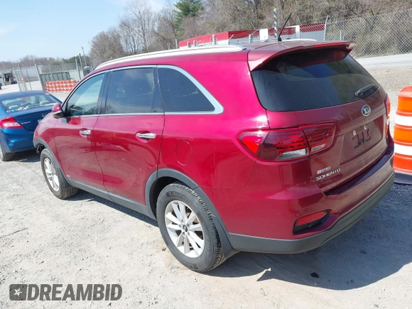 2020 Kia Sorento LX with VIN 5XYPGDA36LG671455, listed as a IAAI auction lot 41771281 with 97,009 mi miles. Bid and sale history available at carsss.com. Image 3.