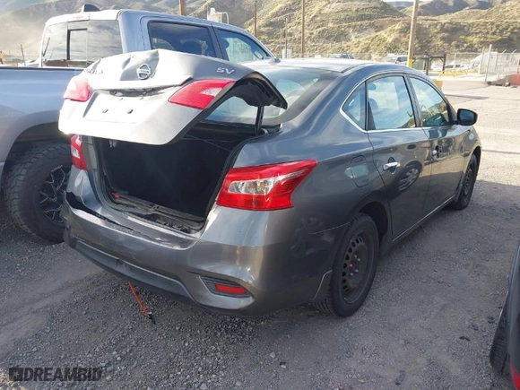 2017 Nissan Sentra SV with VIN 3N1AB7AP3HL660540, listed as a IAAI auction lot 41847252 with 109,195 mi miles. Bid and sale history available at carsss.com. Image 4.