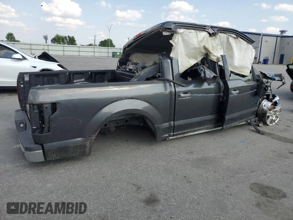 2016 Ford F-150 XLT with VIN 1FTEW1C86GFA28744, listed as a Copart auction lot 55094845 with 23,586 mi miles and Salvage title. Bid and sale history available at DreamBid. Image 3.