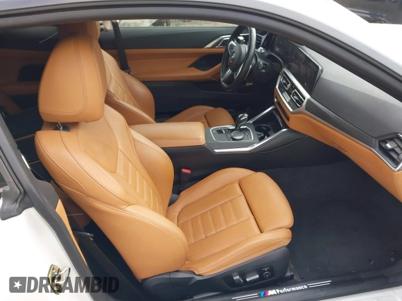 2021 BMW 4 Series M440i xDrive with VIN WBA13AR06MCF78418, listed as a IAAI auction lot 41257716 with 35,974 mi miles and . Bid and sale history available at DreamBid. Image 5.