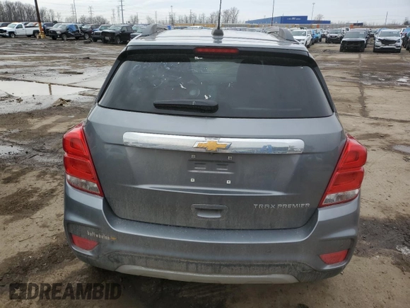 2020 Chevrolet Trax Premier with VIN 3GNCJRSB5LL271003, listed as a Copart auction lot 46986775 with 45,711 mi miles and Salvage title. Bid and sale history available at DreamBid. Image 6.