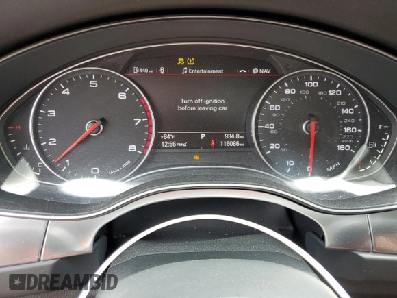 2014 Audi A7 Prestige z VIN WAU2GAFC4EN045249, wystawiony jako Copart lot #54440315 z przebiegiem 116 086 mil mil oraz Szkoda całkowita • Salvage title. Historia ofert i sprzedaży dostępna na DreamBid. Obrazek 9.
