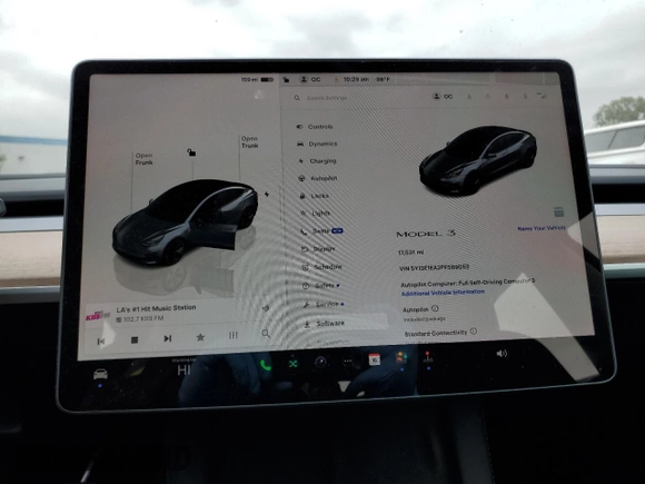 2023 Tesla Model 3 с VIN 5YJ3E1EA2PF589053, выставлен на аукционе Copart как лот 52808215 с пробегом 17 531 миль миль и Списание • Salvage title. История ставок и продаж доступна на DreamBid. Изображение 9.