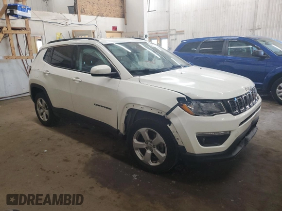 2019 Jeep Compass Latitude с VIN 3C4NJDBB0KT713320, выставлен на аукционе Copart как лот 55844865 с пробегом 80 717 миль миль и Списание • Salvage title. История ставок и продаж доступна на DreamBid. Изображение 4.
