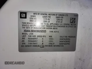 2013 GMC Terrain SLE with VIN 2GKALSEKXD6202525, listed as a IAAI auction lot 42199713 with 171,120 mi miles and . Bid and sale history available at DreamBid. Image 9.
