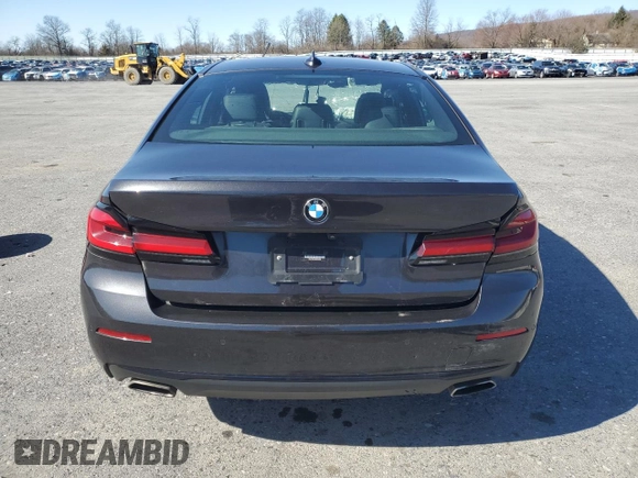 2021 BMW 5 Series 530i xDrive with VIN WBA13BJ0XMWX14935, listed as a Copart auction lot 49419975 with Not Provided miles and Clean Title. Bid and sale history available at carsss.com. Image 6.