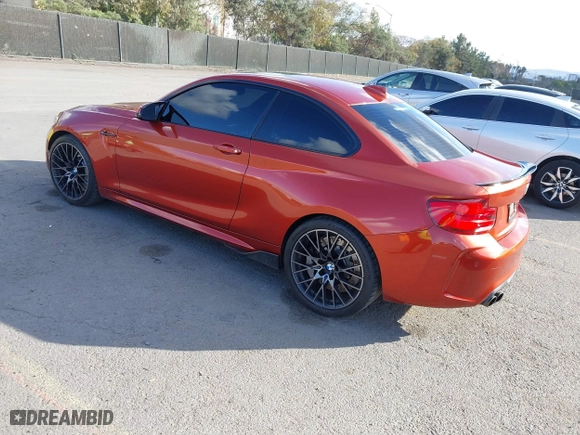 2019 BMW M2 Competition with VIN WBS2U7C55K7D34172, listed as a IAAI auction lot 41430700 with 43,232 mi miles. Bid and sale history available at carsss.com. Image 3.
