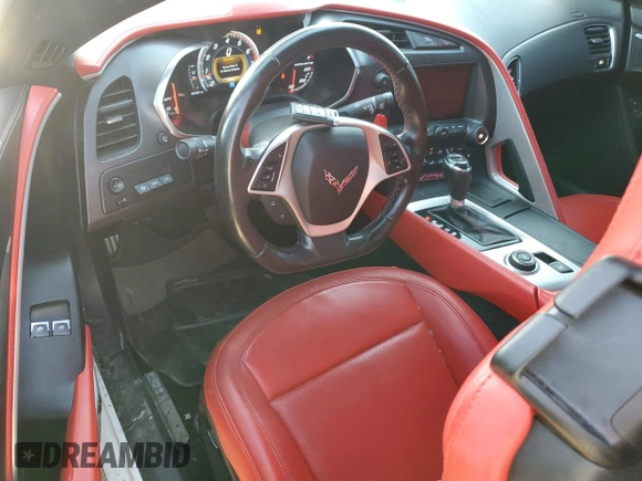 2019 Chevrolet Corvette Z51 2LT with VIN 1G1YK2D71K5121683, listed as a Copart auction lot 51369445 with 48,280 mi miles and Salvage Title. Bid and sale history available at carsss.com. Image 8.