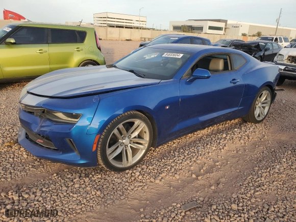 2017 Chevrolet Camaro 2LT with VIN 1G1FD1RX5H0125472, listed as a Copart auction lot 84655654 with 54,065 mi miles and Salvage Title. Bid and sale history available at carsss.com. Image 1.