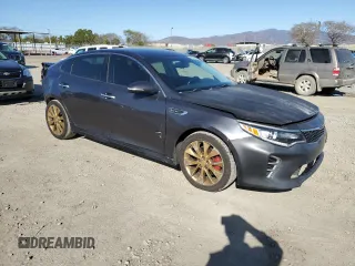 2016 Kia Optima SX Turbo with VIN 5XXGW4L22GG008109, listed as a Copart auction lot 49896805 with 111,822 mi miles and Salvage title. Bid and sale history available at DreamBid. Image 4.