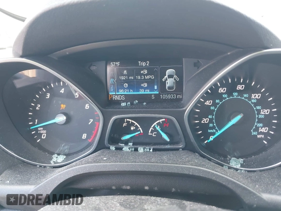 2014 Ford Escape Titanium with VIN 1FMCU9J91EUB53601, listed as a IAAI auction lot 42066465 with 105,933 mi miles and . Bid and sale history available at DreamBid. Image 7.