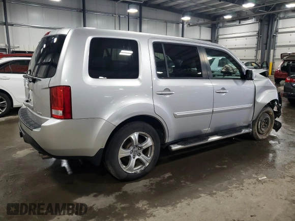 2012 Honda Pilot EX with VIN 5FNYF4H48CB023631, listed as a Copart auction lot 54163905 with 207,369 mi miles and Salvage Title. Bid and sale history available at DreamBid. Image 3.