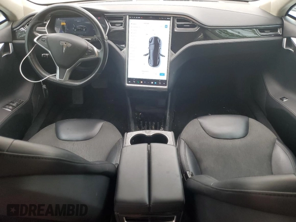 2015 Tesla Model S 85D with VIN 5YJSA1E20FF101913, listed as a Copart auction lot 49706935 with 109,515 mi miles and Salvage Title. Bid and sale history available at carsss.com. Image 8.