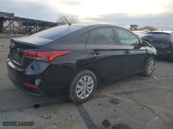 2022 Hyundai Accent SE with VIN 3KPC24A69NE174133, listed as a Copart auction lot 41481575 with 18,013 mi miles and Salvage Title. Bid and sale history available at carsss.com. Image 3.