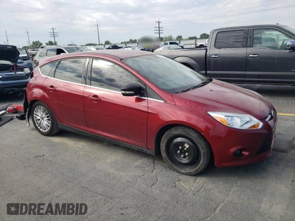 2014 Ford Focus Titanium with VIN 1FADP3N25EL118551, listed as a Copart auction lot 59814515 with 160,813 mi miles and Salvage title. Bid and sale history available at DreamBid. Image 4.