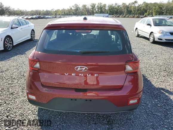 2024 Hyundai Venue SE with VIN KMHRB8A36RU324810, listed as a Copart auction lot 77792574 with 312 mi miles and Salvage Title. Bid and sale history available at DreamBid. Image 6.