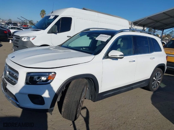 2020 Mercedes-Benz GLB with VIN W1N4M4GB4LW027331, listed as a IAAI auction lot 41691859 with 26,701 mi miles. Bid and sale history available at carsss.com. Image 13.