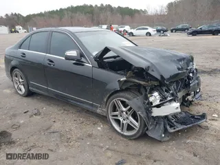2009 Mercedes-Benz C-Class 3.0L Sport with VIN WDDGF54X59R050814, listed as a IAAI auction lot 41354847 with 144,945 mi miles. Bid and sale history available at carsss.com. Image 1.