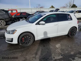 2017 Volkswagen Golf GTI S with VIN 3VW5T7AU5HM027854, listed as a Copart auction lot 36533783 with 50,592 mi miles. Bid and sale history available at carsss.com. Image 1.