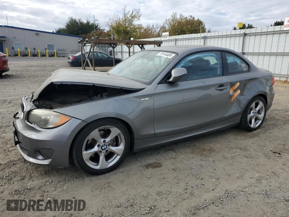 2012 BMW 1 Series 128i with VIN WBAUP9C57CVL91337, listed as a Copart auction lot 76144404 with 87,093 mi miles and Salvage title. Bid and sale history available at DreamBid. Image 1.