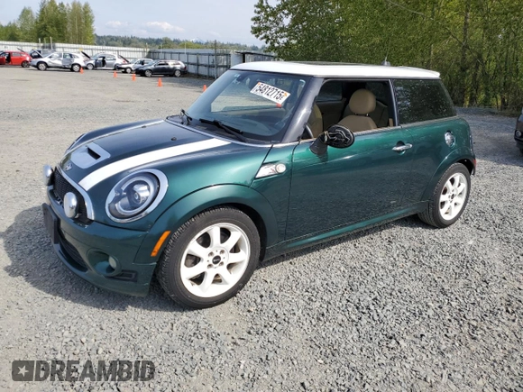 2008 MINI Hardtop S with VIN WMWMF73578TT92837, listed as a Copart auction lot 54812715 with Not provided miles and Salvage title. Bid and sale history available at DreamBid. Image 1.