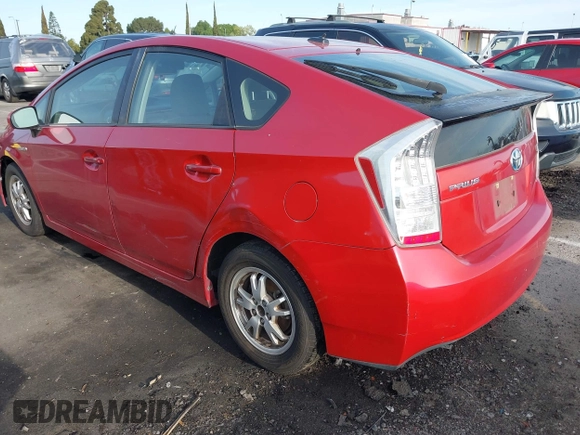 2011 Toyota Prius I with VIN JTDKN3DU6B1467073, listed as a IAAI auction lot 41936439 with 283,623 mi miles. Bid and sale history available at carsss.com. Image 3.