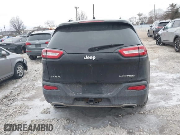 2016 Jeep Cherokee Limited with VIN 1C4PJMDS4GW144205, listed as a IAAI auction lot 41500452 with 129,480 mi miles and . Bid and sale history available at DreamBid. Image 16.