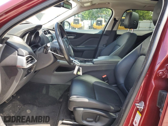 2017 Jaguar F-Pace 35t with VIN SADCS2BV4HA051328, listed as a Copart auction lot 61606355 with Not provided miles and Clean title. Bid and sale history available at DreamBid. Image 7.
