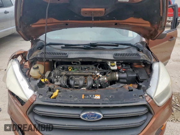 2017 Ford Escape S with VIN 1FMCU0F78HUA80539, listed as a Copart auction lot 57485415 with 131,734 mi miles and Salvage title. Bid and sale history available at DreamBid. Image 12.