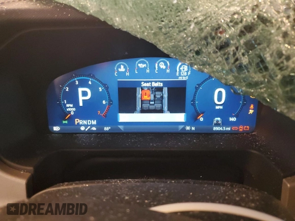 2024 Ford Bronco Raptor with VIN 1FMEE0RR7RLA82860, listed as a Copart auction lot 61794225 with 8,904 mi miles and Salvage title. Bid and sale history available at DreamBid. Image 9.