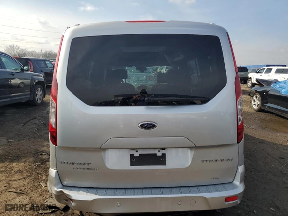 2016 Ford Transit Connect Wagon Titanium with VIN NM0GE9G77G1231017, listed as a Copart auction lot 80939544 with 81,010 mi miles and Salvage Title. Bid and sale history available at carsss.com. Image 6.