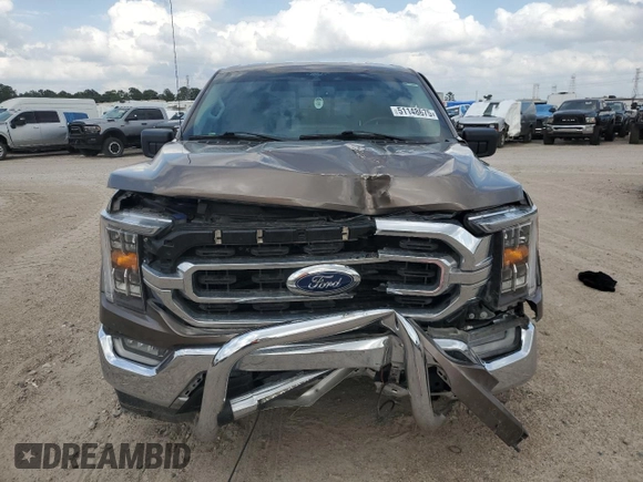 2021 Ford F-150 XL with VIN 1FTEW1CP7MFB36177, listed as a Copart auction lot 51148675 with 64,640 mi miles and Salvage Title. Bid and sale history available at carsss.com. Image 5.