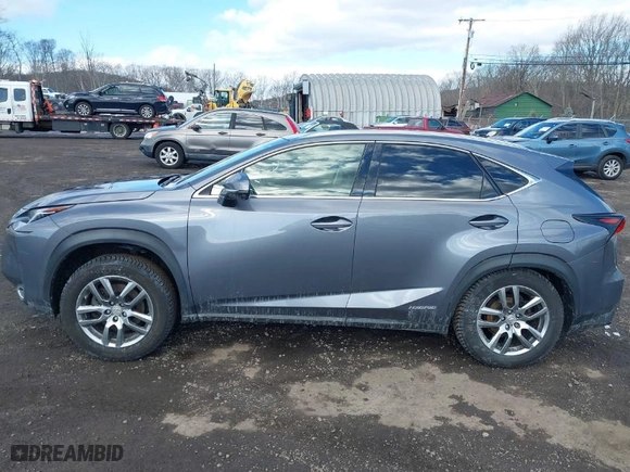2015 Lexus NX 300h with VIN JTJBJRBZ1F2018555, listed as a IAAI auction lot 41528256 with 115169 miles. Bid and sale history available at carsss.com. Image 14.