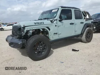 2024 Jeep Wrangler Sport S with VIN 1C4PJXDN1RW112844, listed as a Copart auction lot 48418855 with 34,304 mi miles and Salvage Title. Bid and sale history available at carsss.com. Image 1.