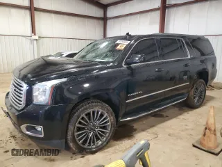 2018 GMC Yukon XL SLT with VIN 1GKS2GKC1JR369793, listed as a Copart auction lot 50399995 with 0 mi miles and Salvage Title. Bid and sale history available at carsss.com. Image 1.