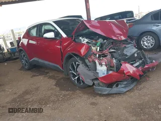 2018 Toyota C-HR XLE with VIN NMTKHMBX7JR021296, listed as a IAAI auction lot 41896666 with 108,545 mi miles. Bid and sale history available at carsss.com. Image 1.